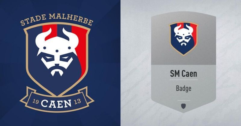sm caen viking badge in fifa 21 ultimate team