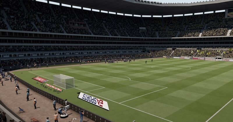 the estadio azteca stadium during a fifa 21 match
