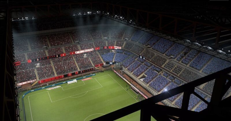 san siro in fifa 21 hosting the milan derby
