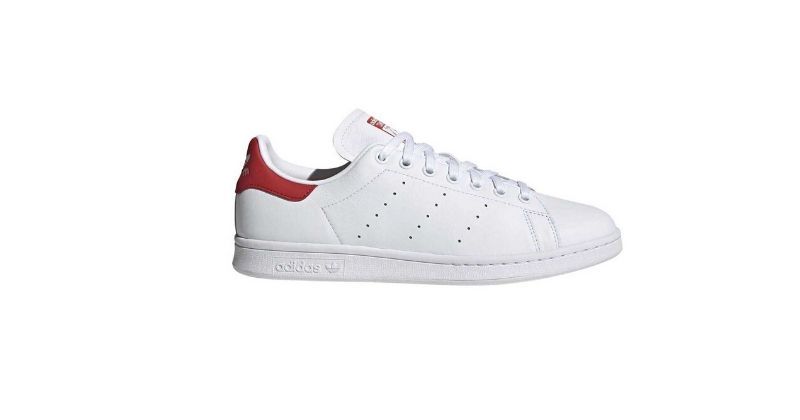 retro adidas stan smith trainers in classic white colours