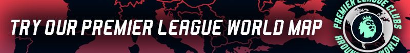 premier league club interactive world map banner