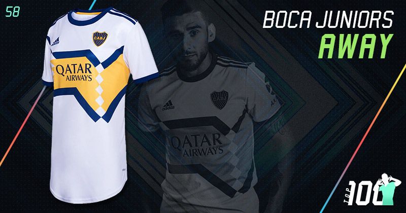 boca juniors 2020-21 white away kit