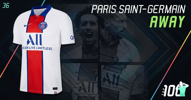 psg white 2020-21 away kit