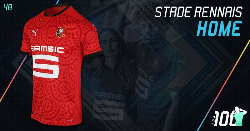 red stade rennais 2020-21 home kit