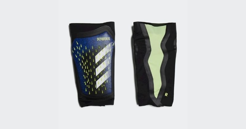 adidas predator freak pro shin pads in blue and black