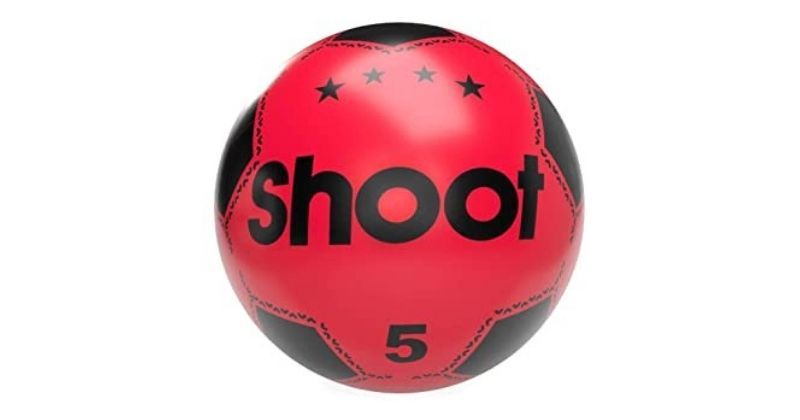 shoot flyaway football in red