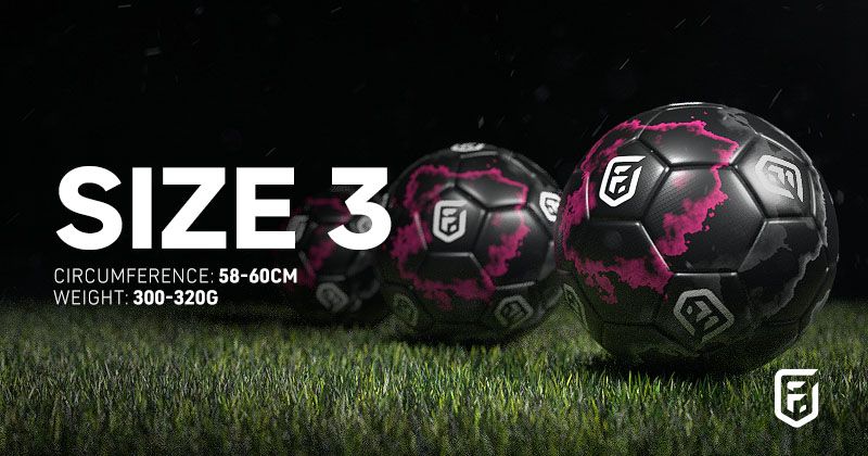 size 3 uk football size specifications