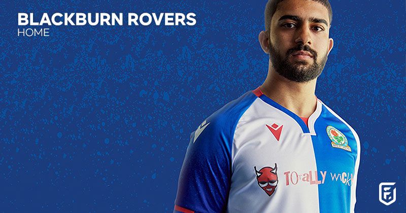 blackburn rovers 2022-23 home shirt in blue and white