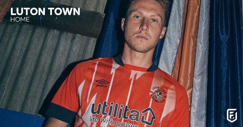 luton town 2022-23 home shirt in orange