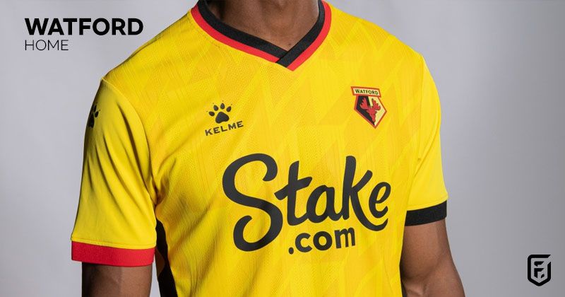 watford 2022-23 home shirt in yellow