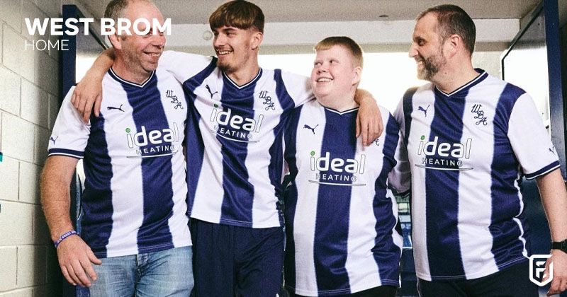 west bromwich albion 2022-23 home shirt in white and blue