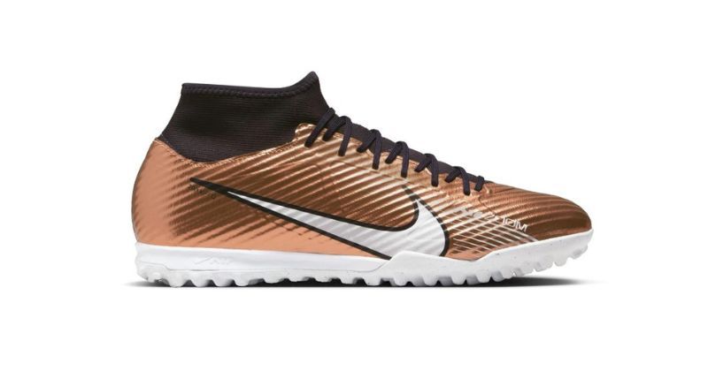 nike mercurial superfly 9 academy astro turf trainers in gold