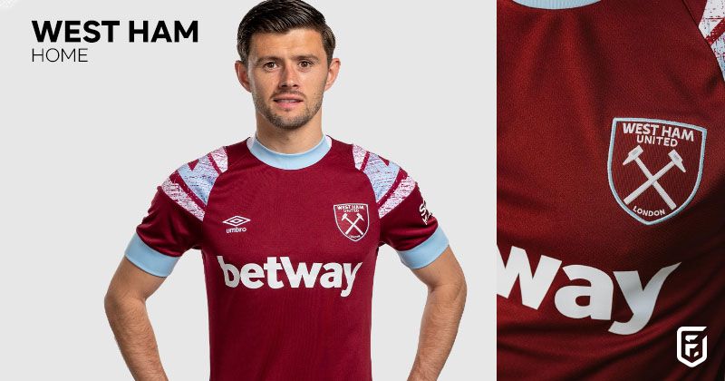 west ham home shirt 2022-23