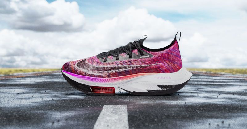 nike air zoom alphafly next percent running shoes in yellow