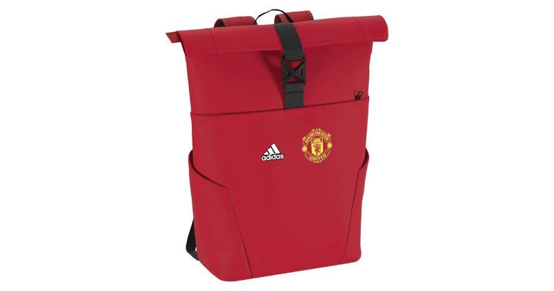 kids man utd adidas backpack in red