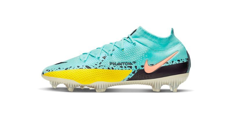 nike phantom df gt2 football boots in blue and yellow