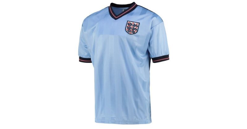 england 1986 third shirt in blue