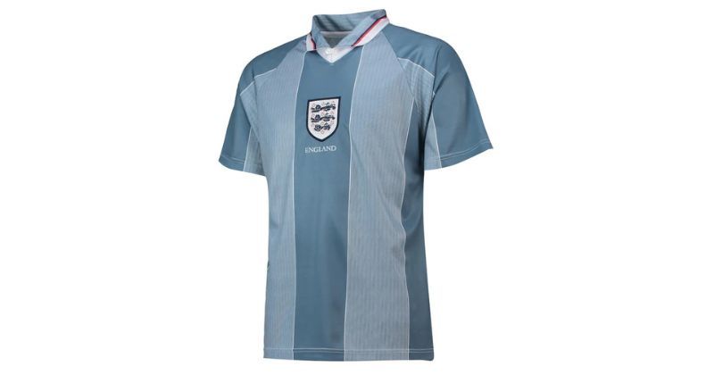 england 1996 away shirt in grey