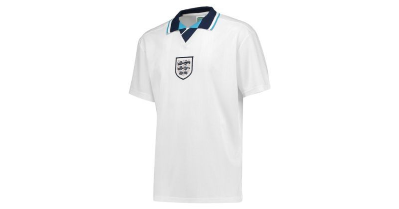 england 1996 home shirt in white