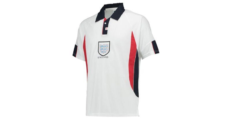england 1998 home shirt in white