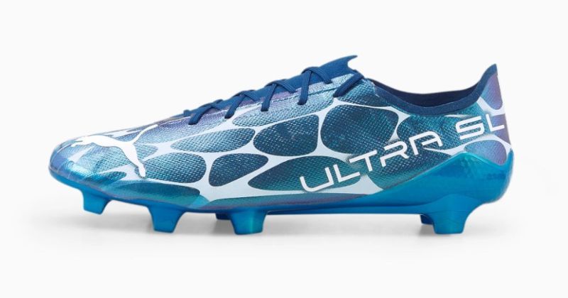 puma ultra sl glow football boot in blue