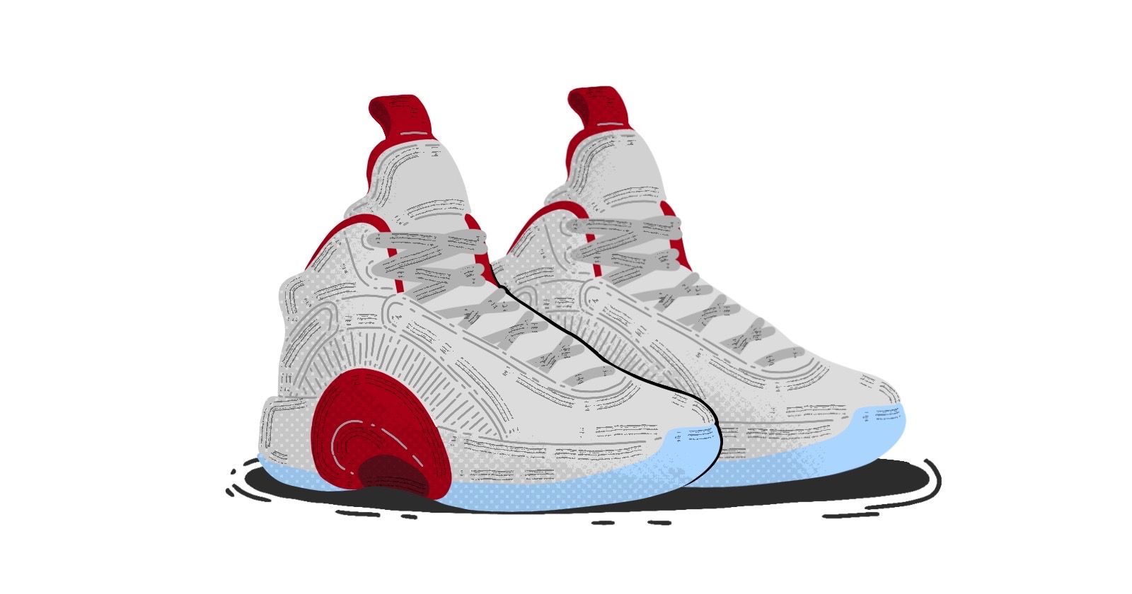 nike air jordan 35 trainers in white and red