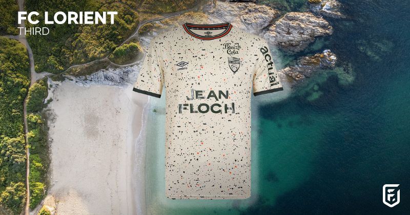 fc lorient third shirt 2022-23 in cream