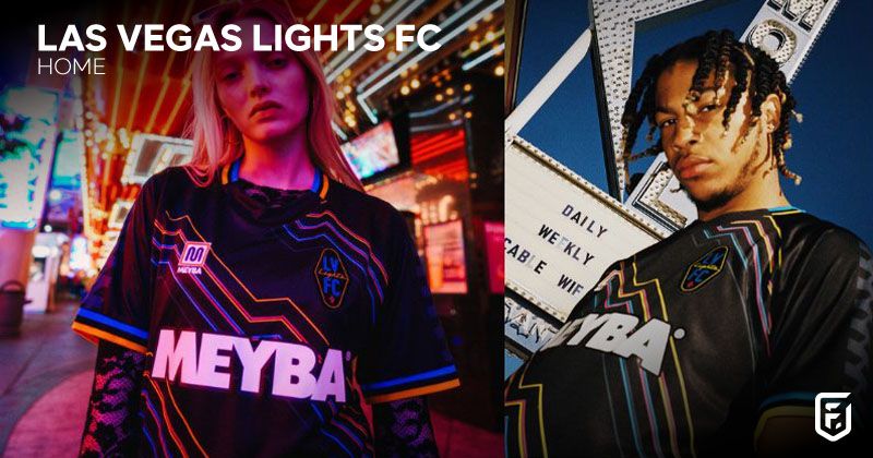 las vegas lights fc home shirt in black and neon