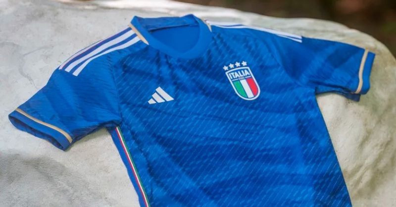 authentic expensive football shirt close up showing quality of material