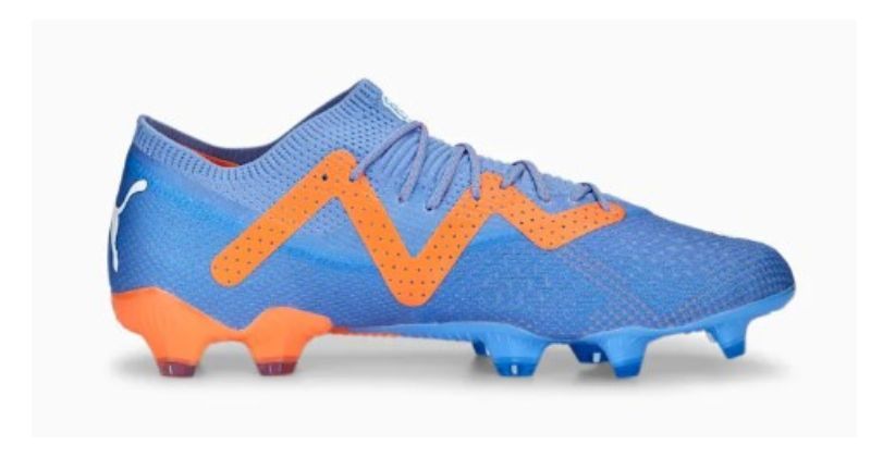 puma future football boots in blue and orange