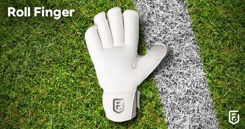 roll finger goalkeeper glove cut on pitch