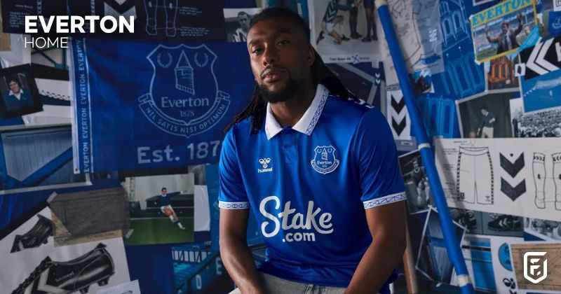 everton 2023-24 home shirt in blue with white trims