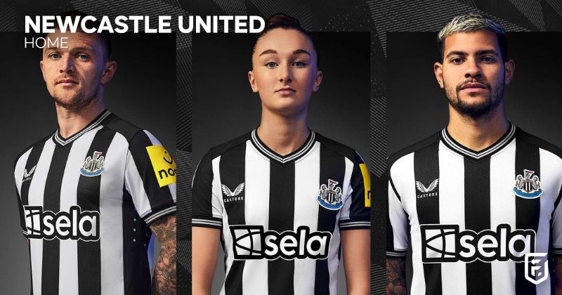 newcastle united 2023-24 home shirt in black and white stripes