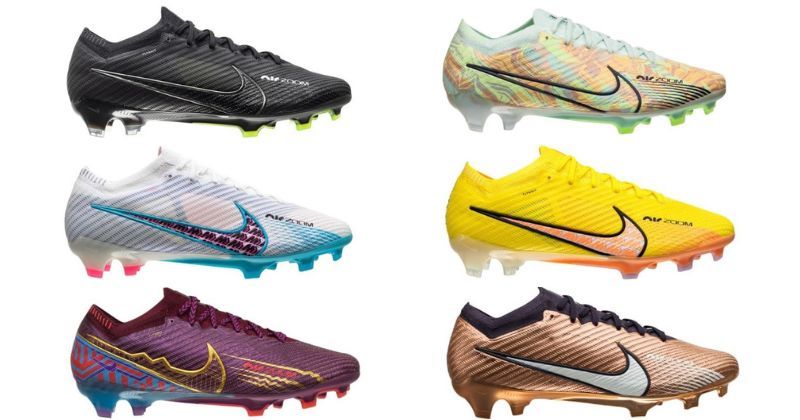 nike mercurial football boots in various colourways