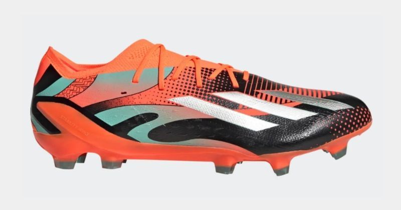 adidas x speedportal messi 1 football boot in orange and black